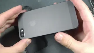 Тонкий матовый чехол на Iphone 5 s. Где покупать чехол на айфон - у нас или в Китае