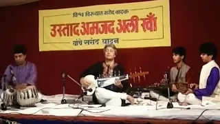 Amjad Ali Khan Filmed by Gulzar | Raag Darbari | Shafaat Ahmed Khan on Tabla