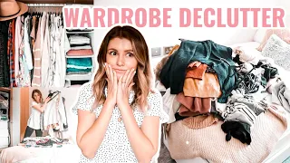 HUGE WARDROBE DECLUTTER & CLEAROUT | KONMARI DECLUTTER AND ORGANIZE | SPRING CLEANING 2020