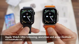 Apple Watch Ultra Unboxing, einrichten und erster Eindruck