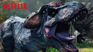 Best & BIGGEST Dinosaur Fights 😲 Jurassic World Camp Cretaceous | Netflix After School