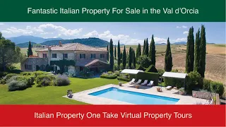 Val d'Orcia, Tuscany. This is what Italy is all about! Virtual Property Tour.