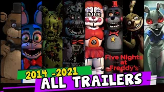 All FNaF Trailers 2014 - 2021 - FNaF 1 to FNaF Security Breach