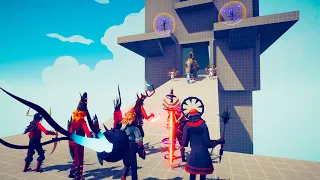 Evil Faction Attacking a Tower VS Every Faction ► Totally Accurate Battle Simulator TABS