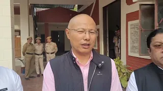 Press Conference at DC office Thoubal after Nomination