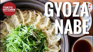 HOW TO MAKE GYOZA NABE | Hot Pot with Gyoza and Vegetables.