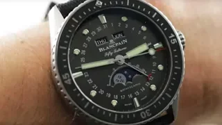 Blancpain Fifty Fathoms Bathyscaphe Complete Calendar 5054-1110-B52A Luxury Dive Watch Review