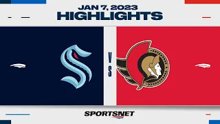 NHL Highlights | Kraken vs. Senators - January 7, 2023