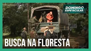 Domingo Espetacular acompanha buscas por adolescentes perdidos na floresta amazônica