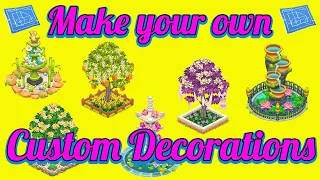 Hay Day Update-Make your own CUSTOM DECORATIONS!!