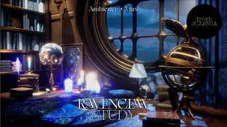 Harry Potter Ravenclaw Study Library Room 💙 Cozy Hogwarts Aesthetic I 2 Hrs 📜🗝️