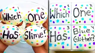 Guess The Color Slime Challenge l Most Satisfying Slime ASMR Compilation 2018