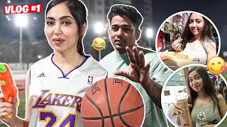 MY FIRST VLOG ft Basketball Challenge w ScoutOP  | Life Of Kaash