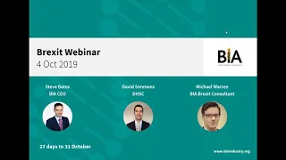 BIA Brexit Readiness Webinar - 4 October 2019