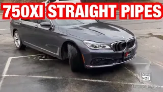 2018 BMW 750xi TRUE DUAL EXHAUST w/ STRAIGHT PIPES!!