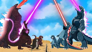 Evolution of Blue GODZILLA vs TEAM SHIN GODZILLA: Monsters Ranked From Weakest To Strongest???