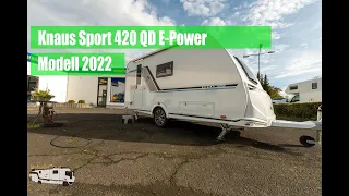 Wohnwagen Knaus Sport 420 QD E-Power, Modell 2022.Gas frei.
