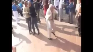 Old man dancing death metal