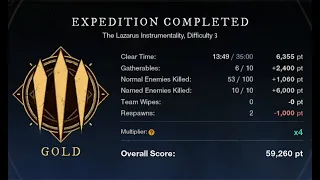 M3 Lazarus 13:49 Gold Speedrun - Rapier/IG/VG | New World