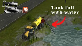 Filled the Tank with water in FS16. Farming Simulator Gameplay. [ FS16 ] .