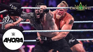 Roman Reigns ESTAFÓ a Brock Lesnar en Crown Jewel: WWE Ahora, Oct 21, 2021