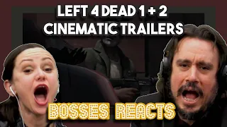 Left 4 Dead 1 + 2 Cinematic Trailers | Bosses React