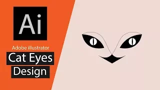 how to make Cat eyes logo Design | adobe illustrator