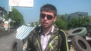 Константиновка  Баррикады  4.05.2014 "Топаз" г.Константиновка кратко о событиях 3.05.2014.