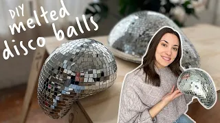 Making a Melted Disco Ball | How to DIY Melted Disco Ball Dupe - At Home