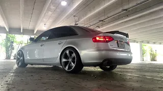 Audi B8 A4 stage 2 exhaust sounds!!!