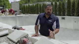 Pool Coping Installation - Preparation and Adhesion