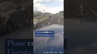 Plane crashes on Florida highway