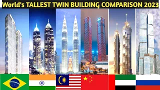 World's Tallest Twin Building Comparison