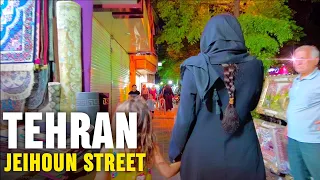 IRAN - Tehran City Night Walking Tour on Jeihoun Street - Tehran Nightlife - Iran walk 2022