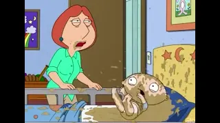 Lois vomits Stewie out of existence but I remade it to be higher quality