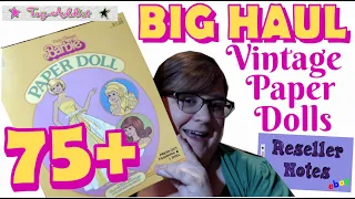 75+ Vintage Paper Doll Books Haul w/Reseller Notes ~ Toy-Addict