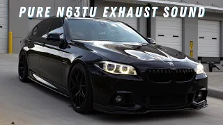 Pure Exhaust Sound + Launches | 2016 BMW 550i N63TU