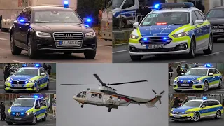 [6 Bundesländer sichern ab 🚨!] Kolonnenfahrten 》EU-Ministertreffen | + Hubschrauber Flugbereitschaft