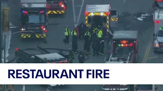 Firefighter suffers smoke inhalation following restaurant fire in the Loop