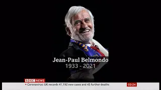 Jean-Paul Belmondo passes away (1933 - 2021) (France) - BBC News - 7th September 2021