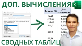 Дополнительные вычисления и операции сводных таблиц | 6-ое Видео курса "Сводные Таблицы"