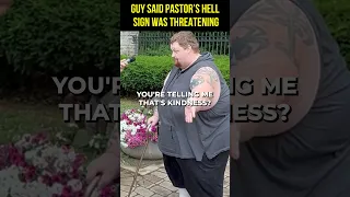 GUY THINKS PREACHING HELL IS HATE. IT’S NOT