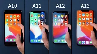 A10 vs A11 vs A12 vs A13 - Speed Test