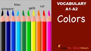 Learn German Vocabulary - Colors / Colours in German (Farben)