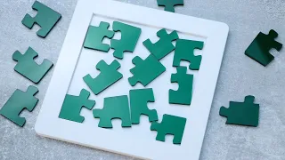 a jigsaw puzzle with only CORNERS!