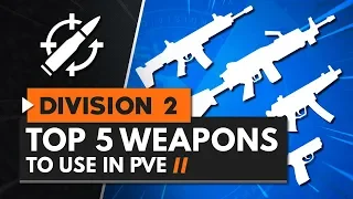 TOP 5 PVE WEAPONS IN THE DIVISION 2