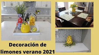 IDEAS PARA DECORAR TU COCINA CON LIMONES🍋VERANO 2021/COCINA/DECORACION