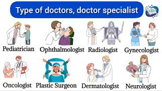 Type Of Doctors | Types of Specialist Doctors | Doctor Names | English Vocabulary Words