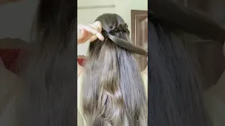 2min Wedding Bride Hairstyle || cute and easy hairstyle #shorts #youtubeshorts