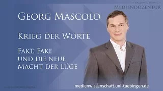 Georg Mascolo - Mediendozentur Tübingen 2017